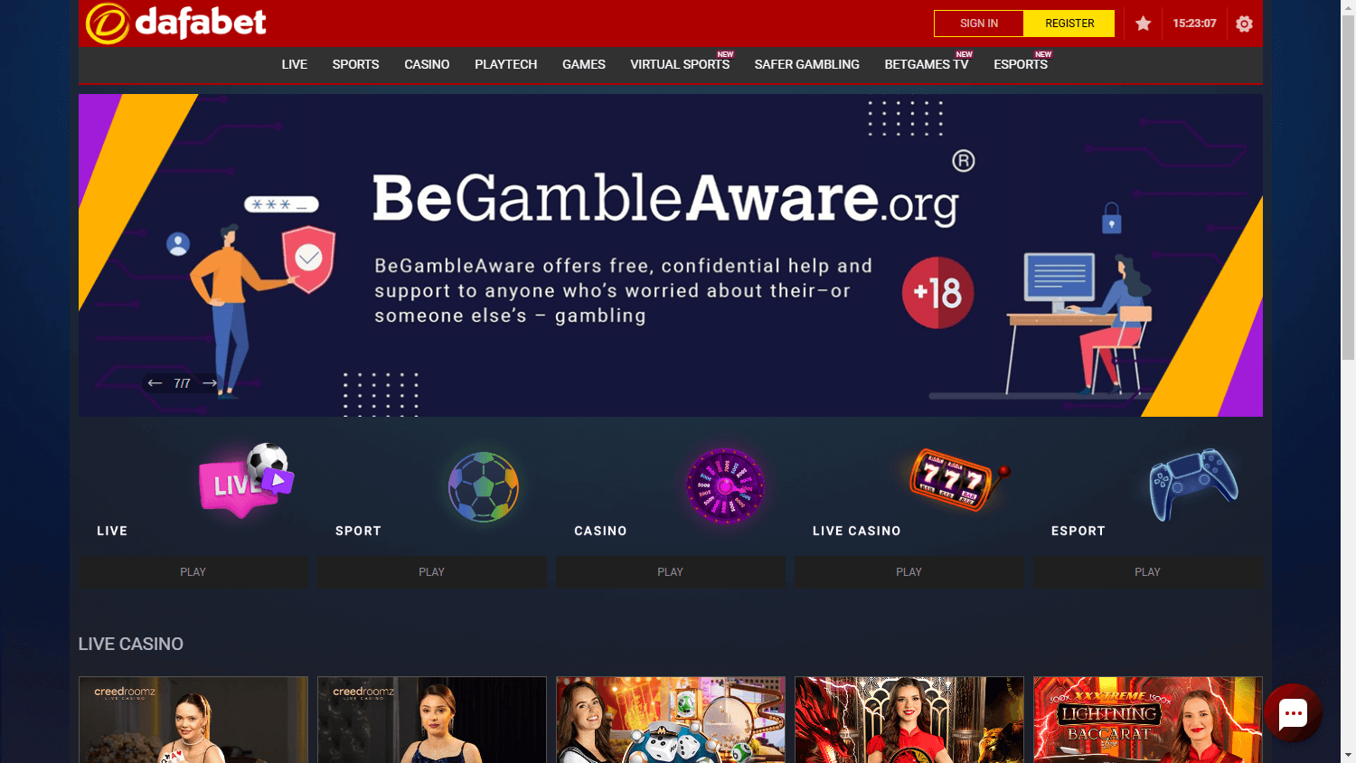 Dafabet_Casino_UK_homepage_desktop