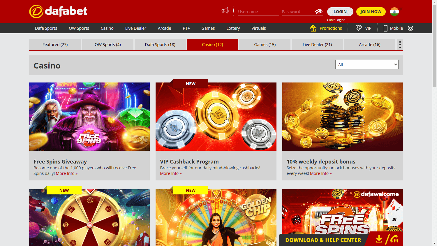 Dafabet_Casino_promotions_desktop