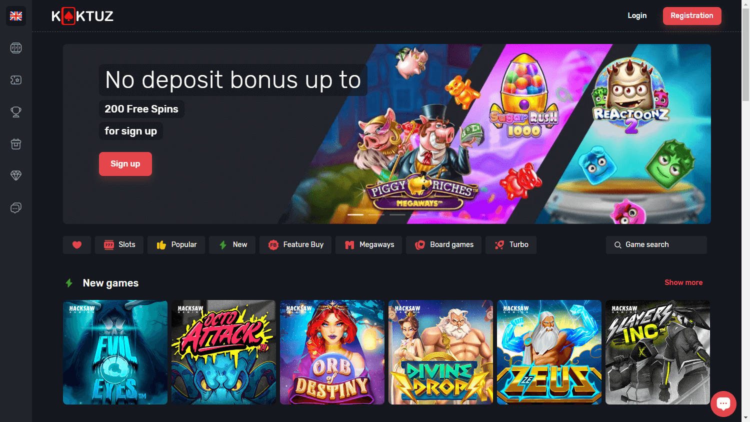 kaktuz_casino_homepage_desktop