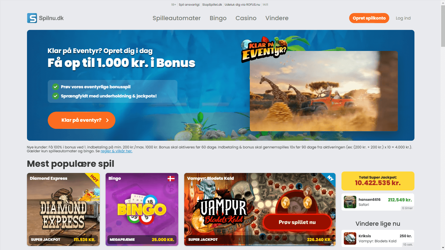 spilnu_casino_homepage_desktop