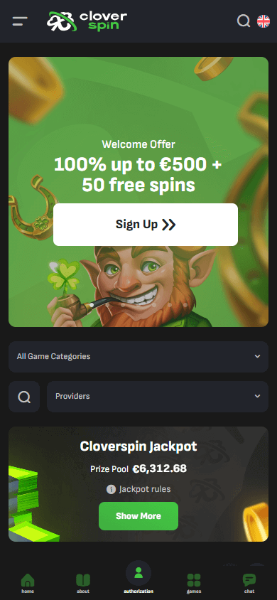 cloverspin_casino_homepage_mobile