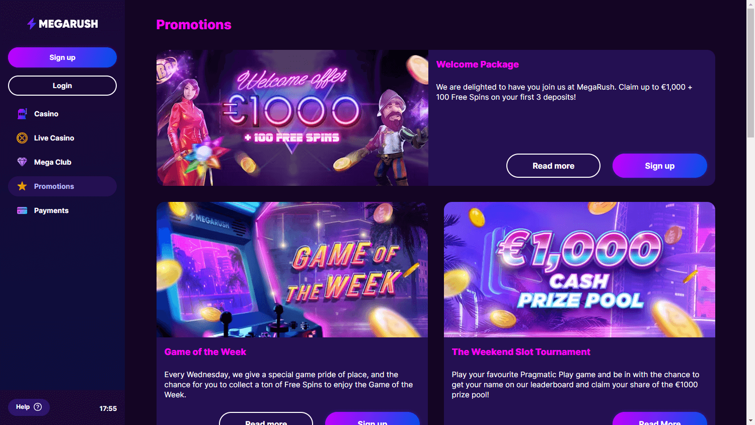 MegaRush_Casino_promotions_desktop