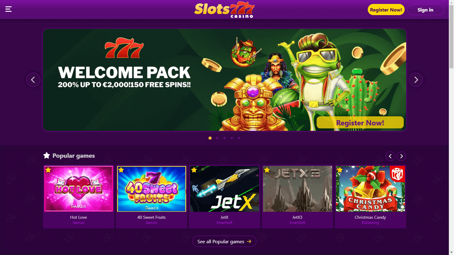 slots777_casino_homepage_desktop