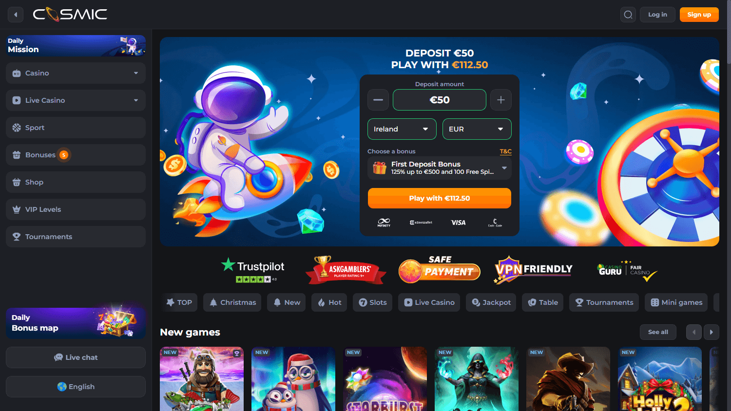 cosmicslot_casino_homepage_desktop