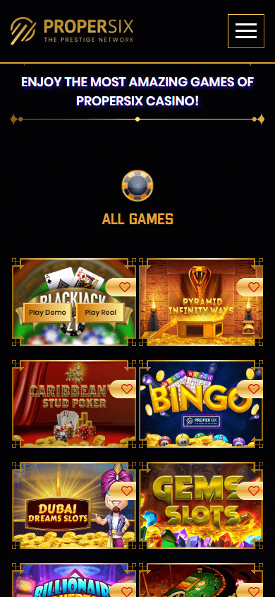 ProperSix_Casino_game_gallery_mobile