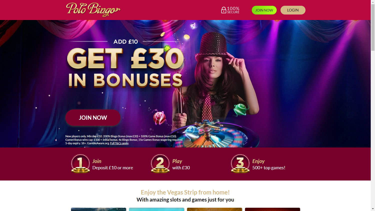 Polo_Bingo_Casino_homepage_desktop