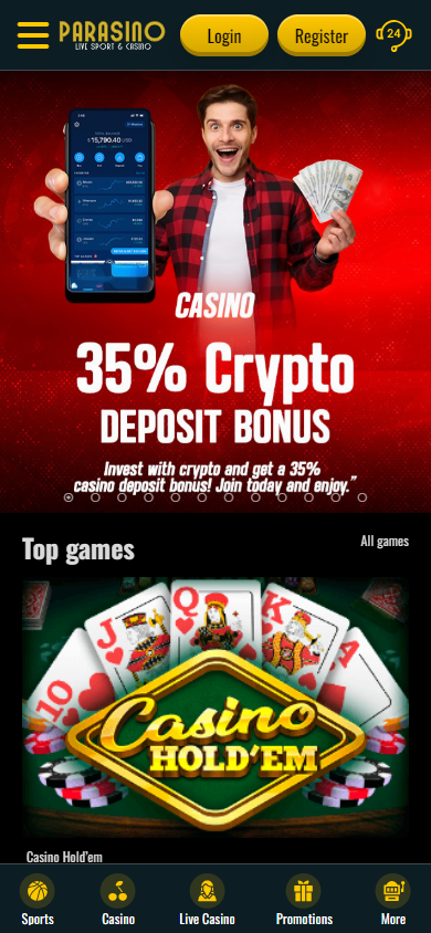 Parasino_Casino_homepage_mobile