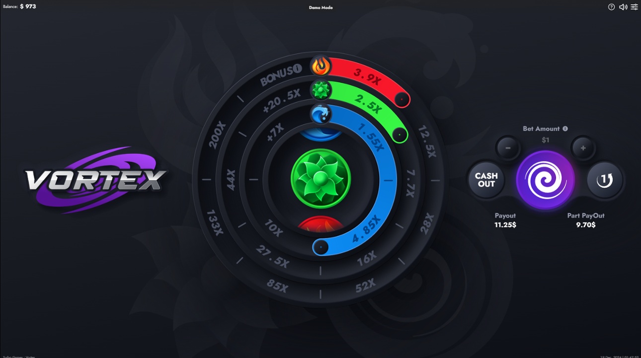 Vortex (Turbo Games) - Gamble feature