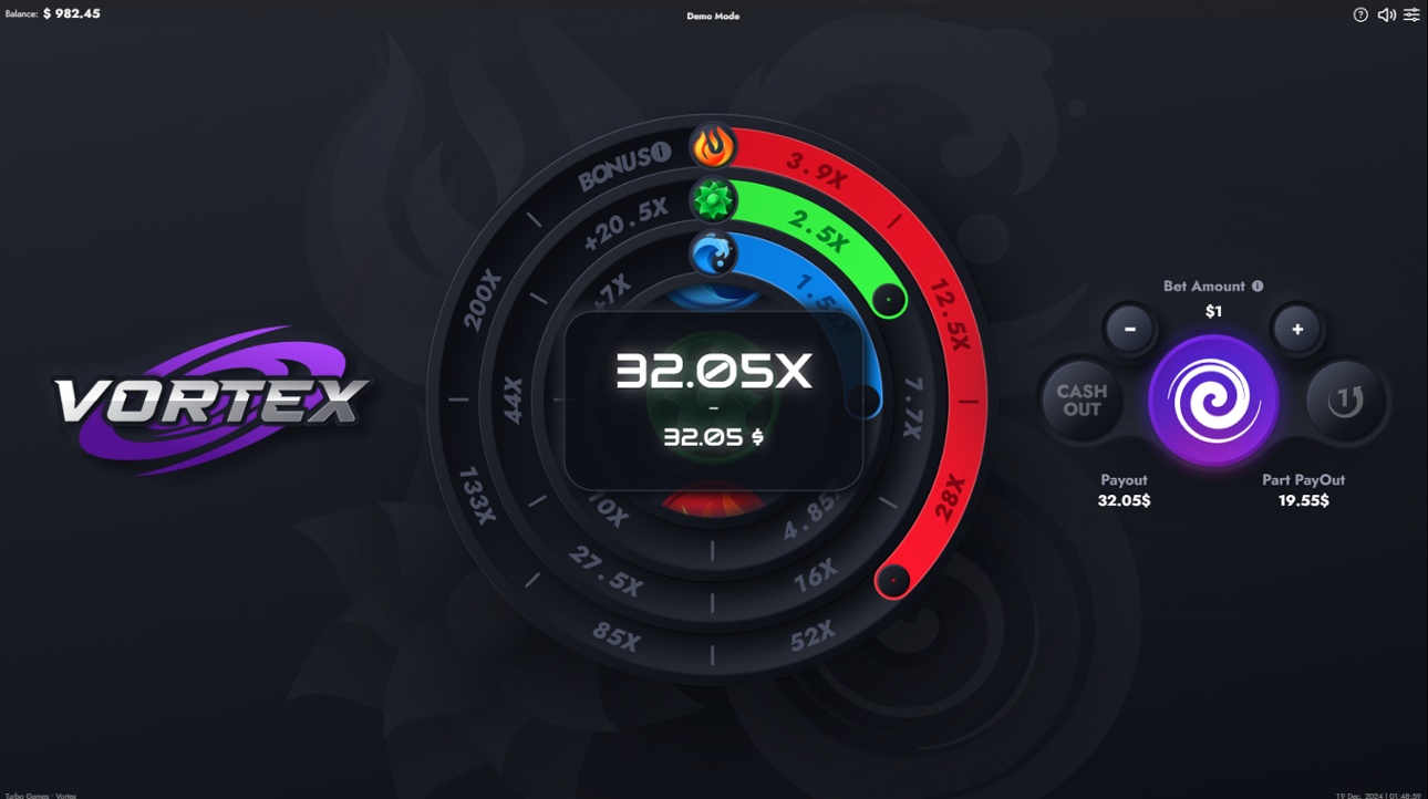 Vortex (Turbo Games) - Partial Payout