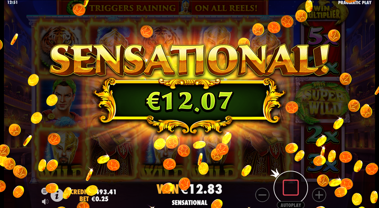 Wild Gladiators big win