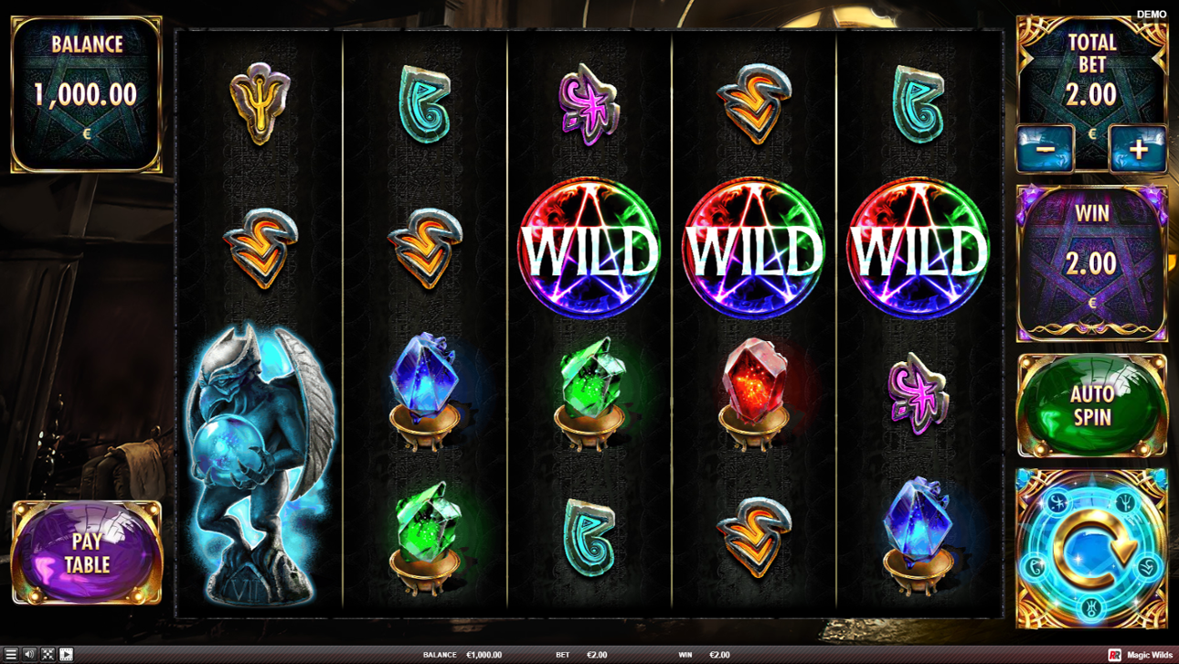 Magic Wilds slot win