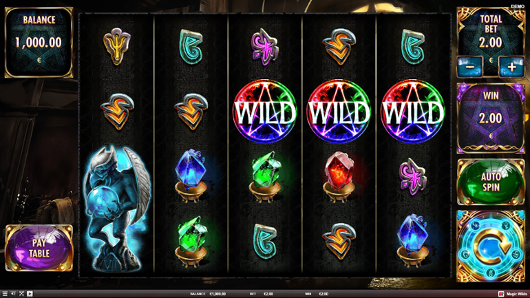 Magic Wilds slot win