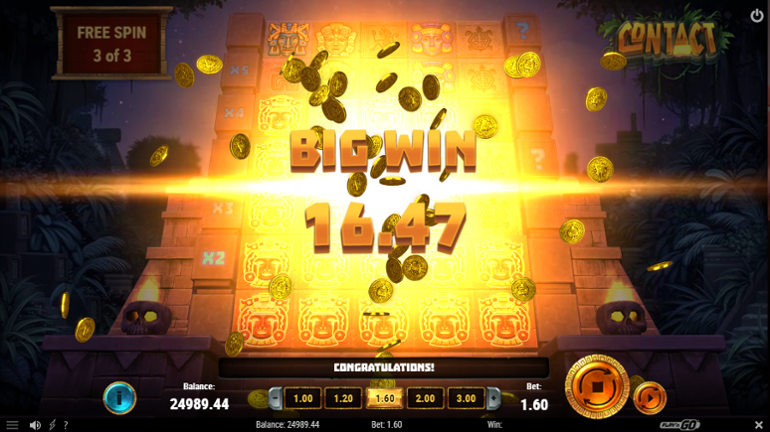 Contact slot big win