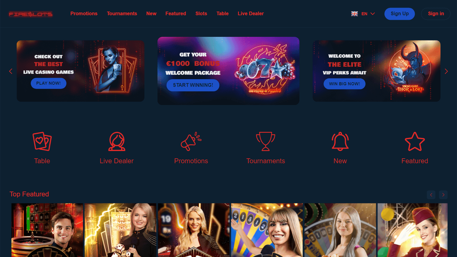 fireslots_casino_homepage_desktop