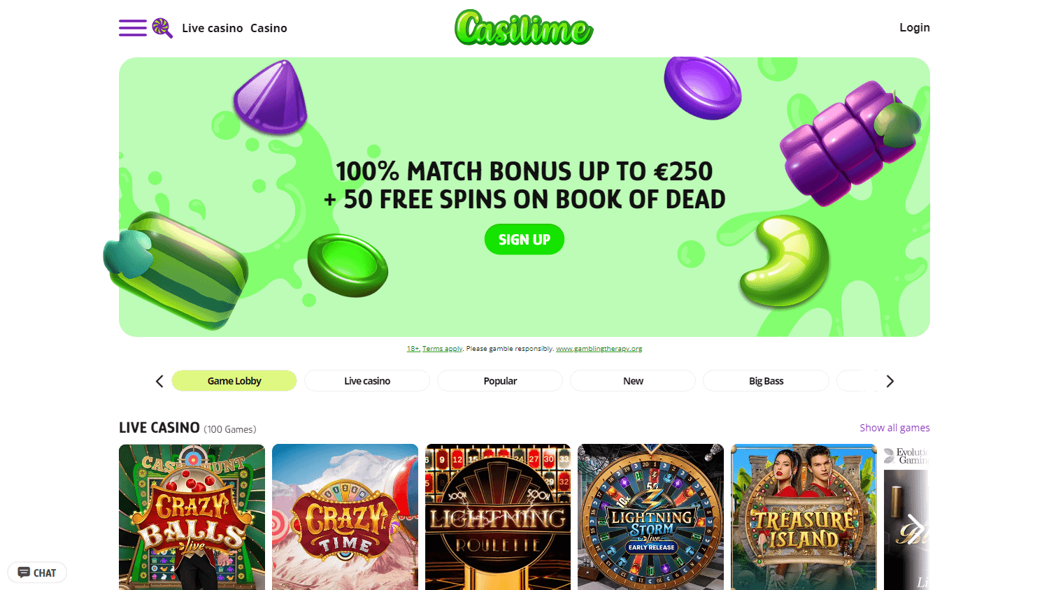casilime_casino_homepage_desktop