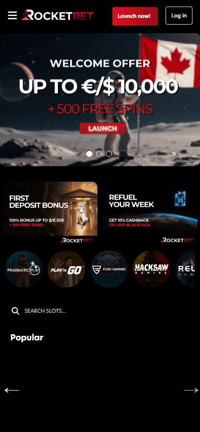 rocketbet_casino_homepage_mobile