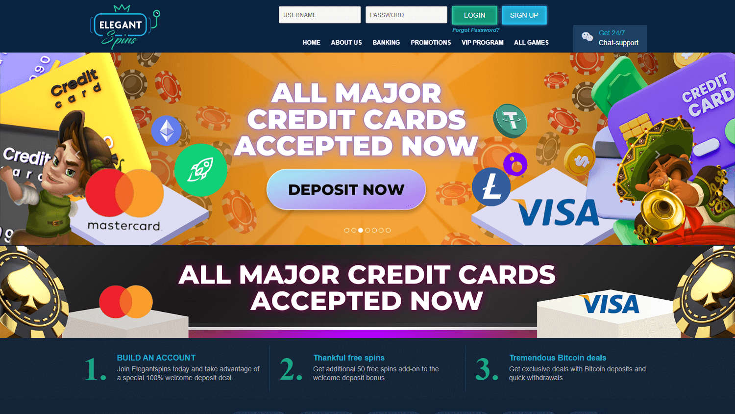 elegantspins_casino_homepage_desktop