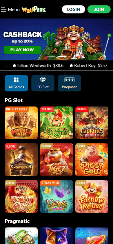 winsparkspin_casino_homepage_mobile