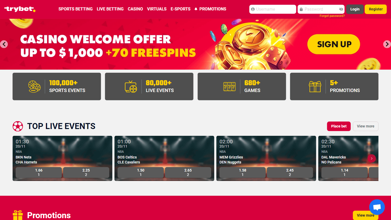 trybet_casino_homepage_desktop