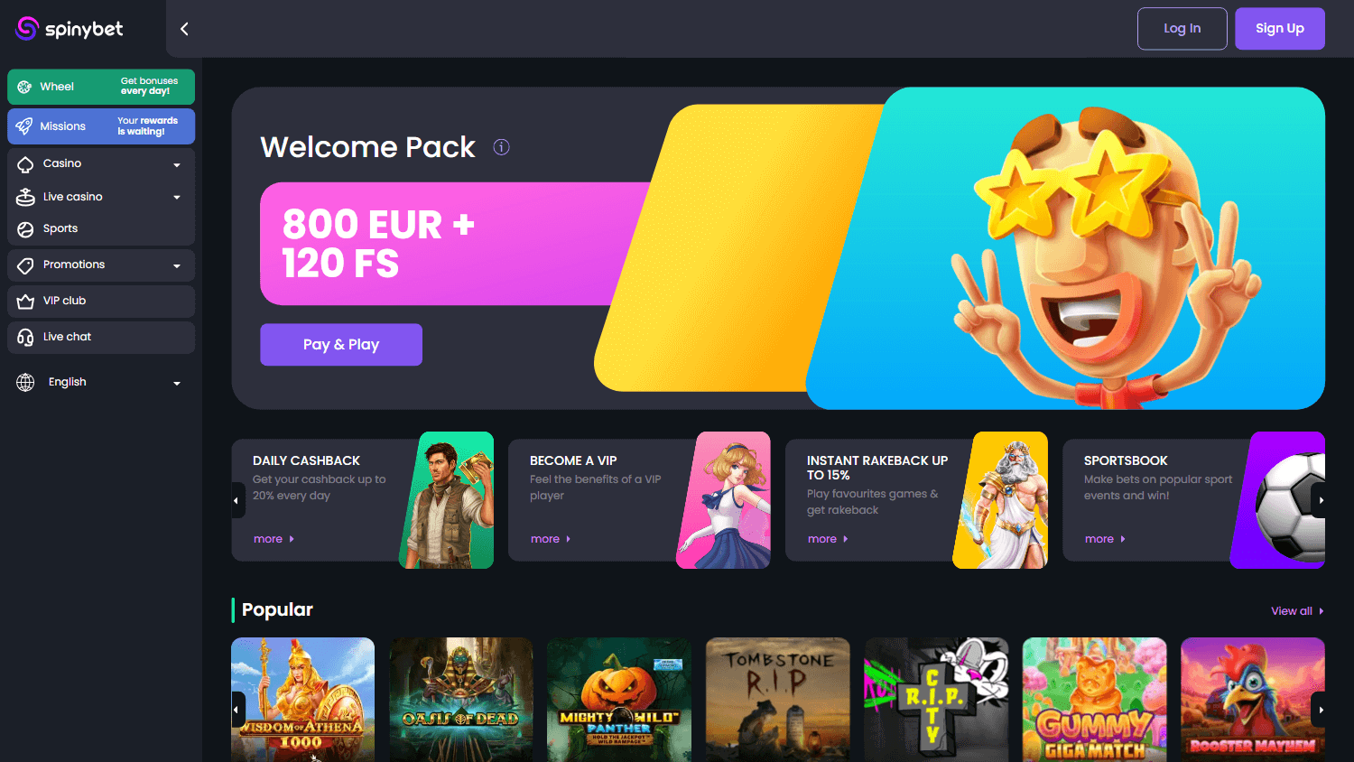 spinybet_casino_homepage_desktop