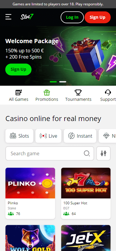 slot7_casino_homepage_mobile