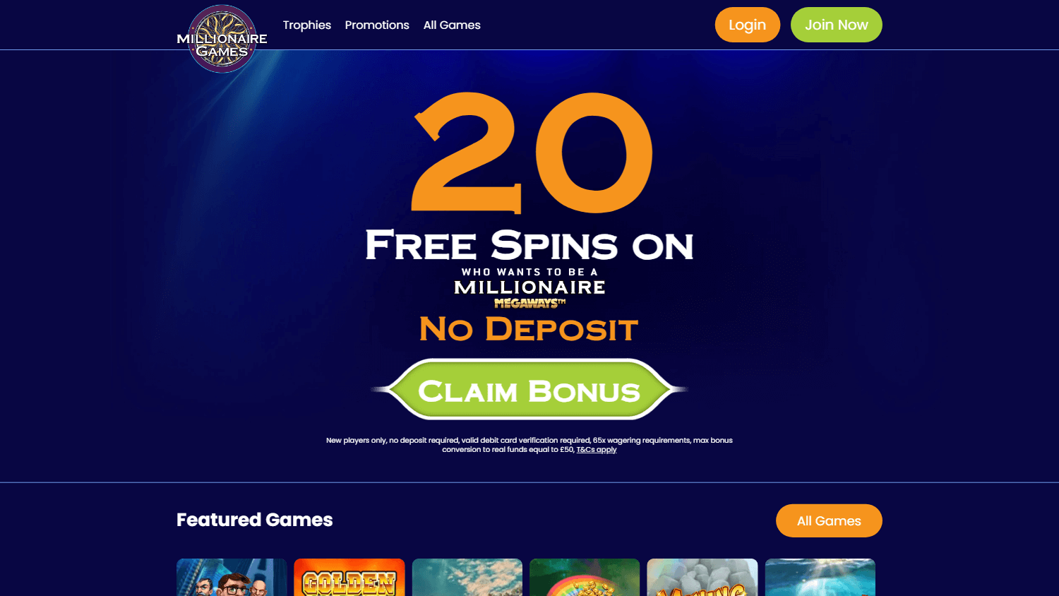 millionaire_games_casino_homepage_desktop