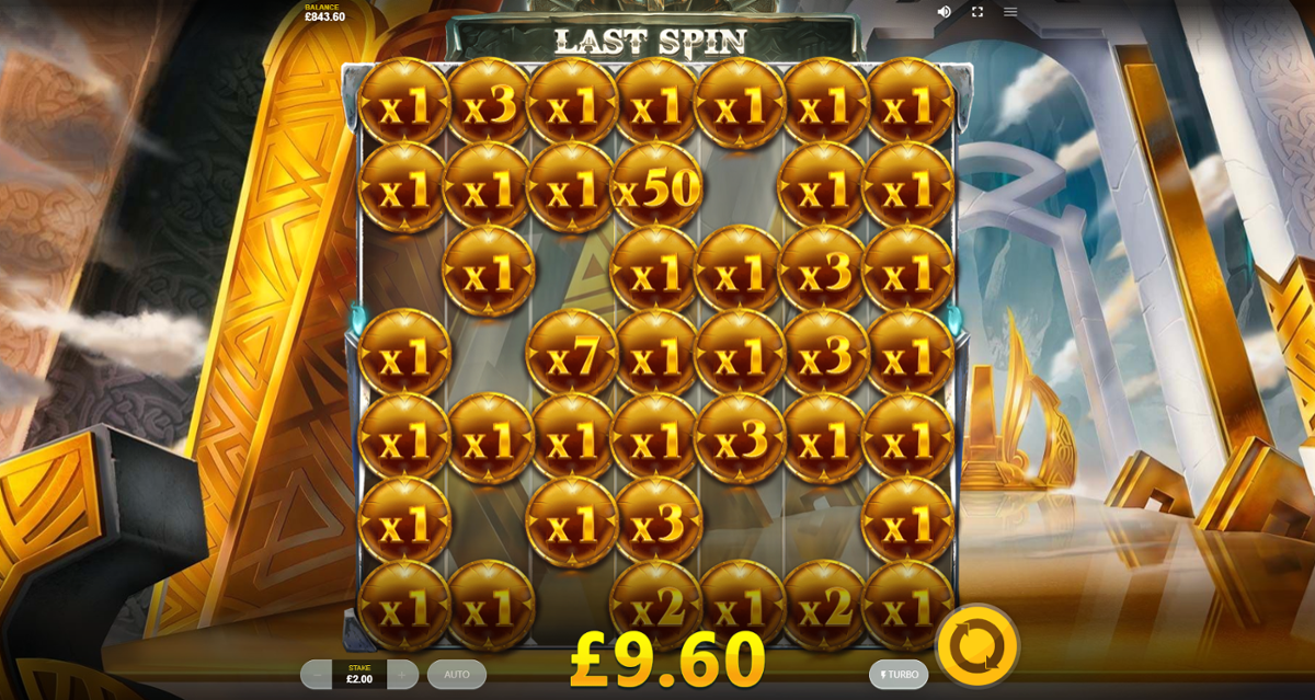Thor's Lightning Valhalla Spins multipliers