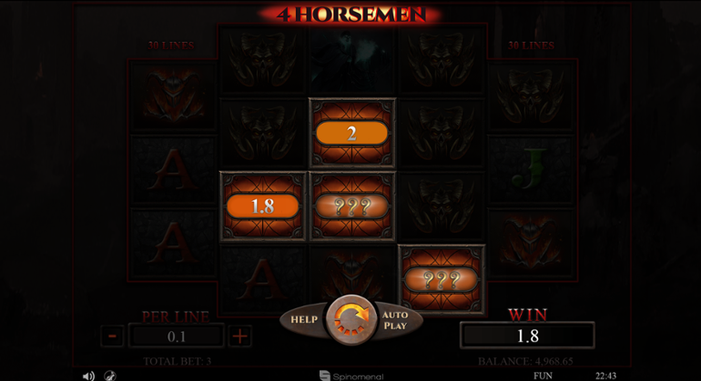 4 Horsemen slot bonus symbol win