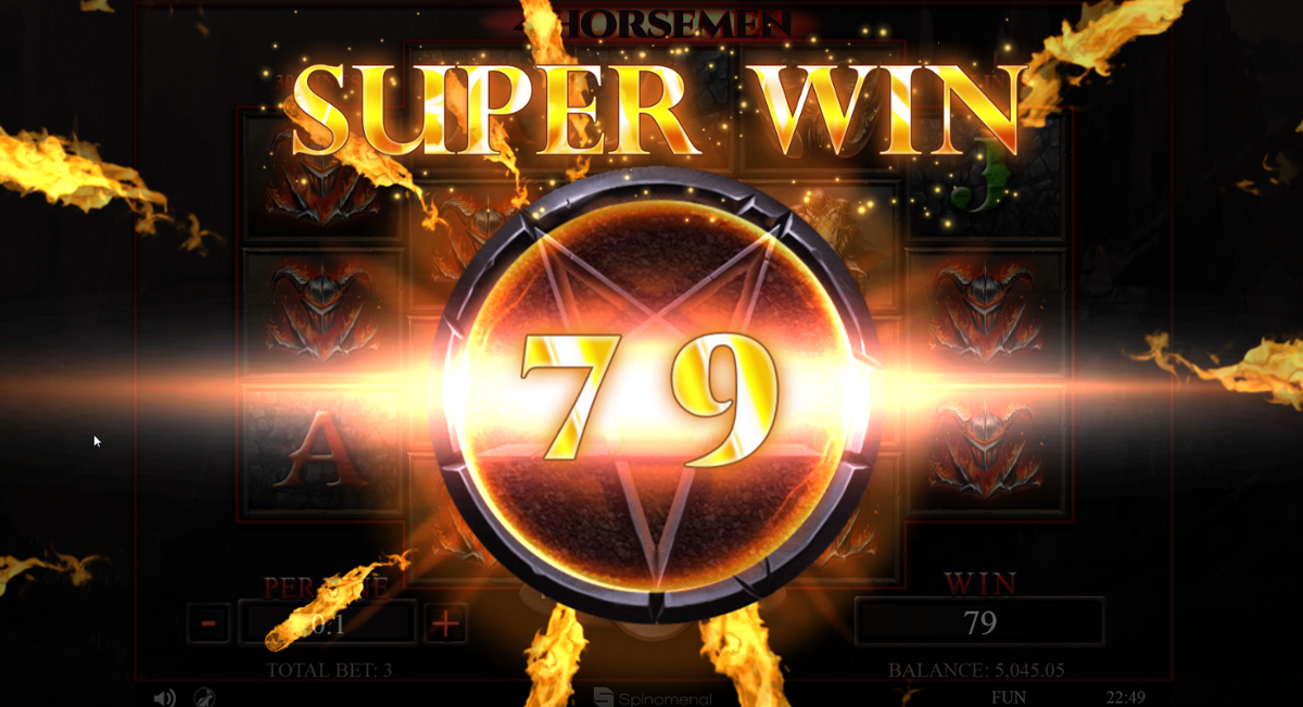 4 Horsemen slot Super big win