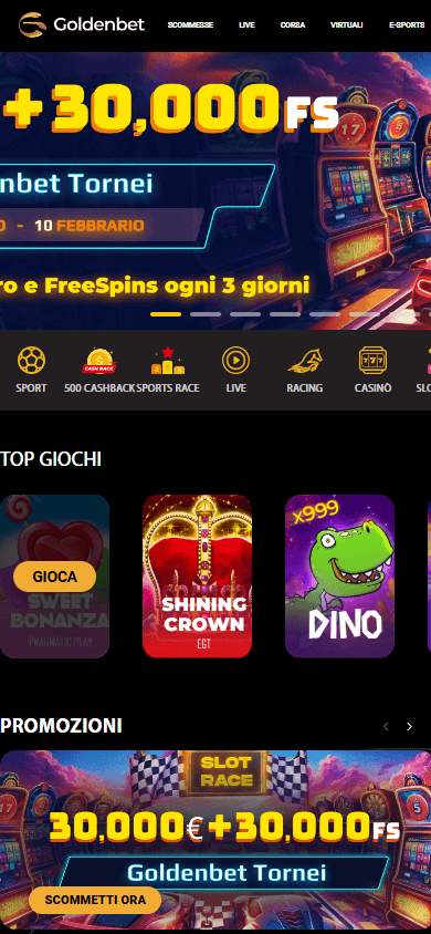 Goldenbet_Casino_homepage_mobile