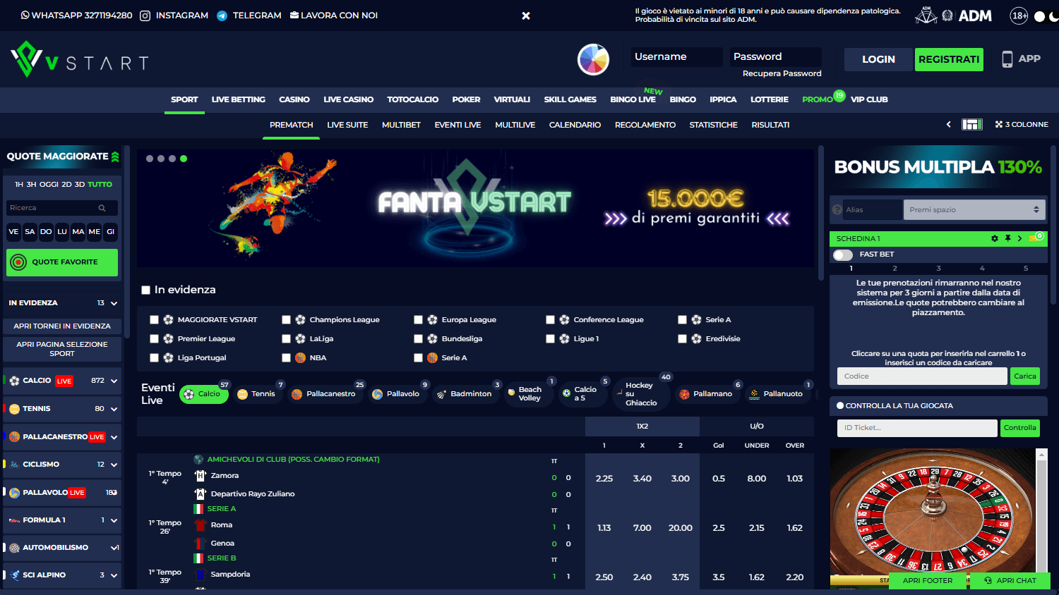 Vstart_Casino_homepage_desktop