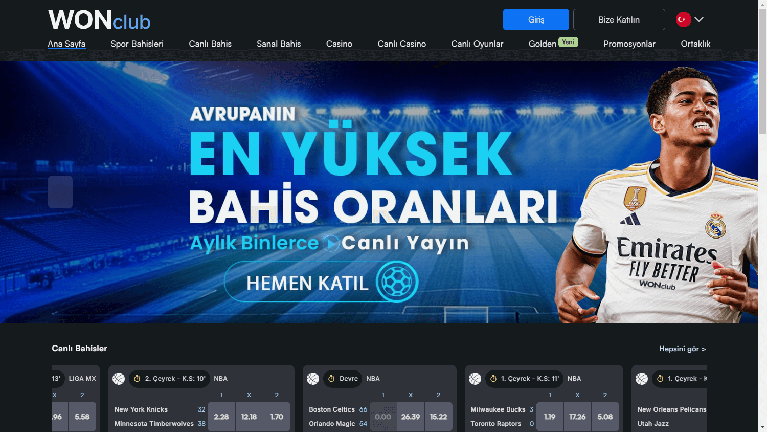 Wonclub_Casino_homepage_desktop
