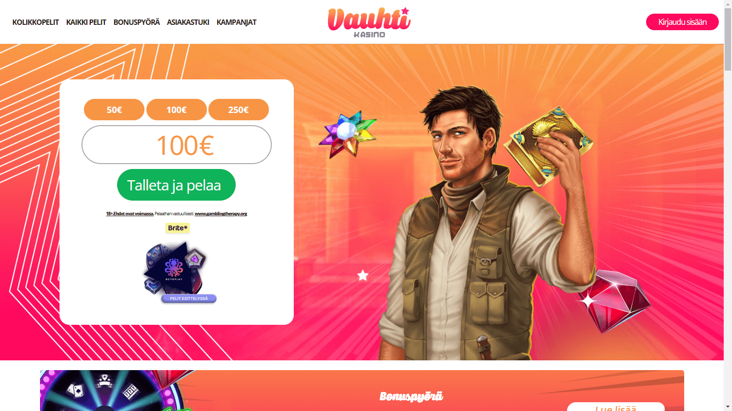 vauhti_casino_homepage_desktop