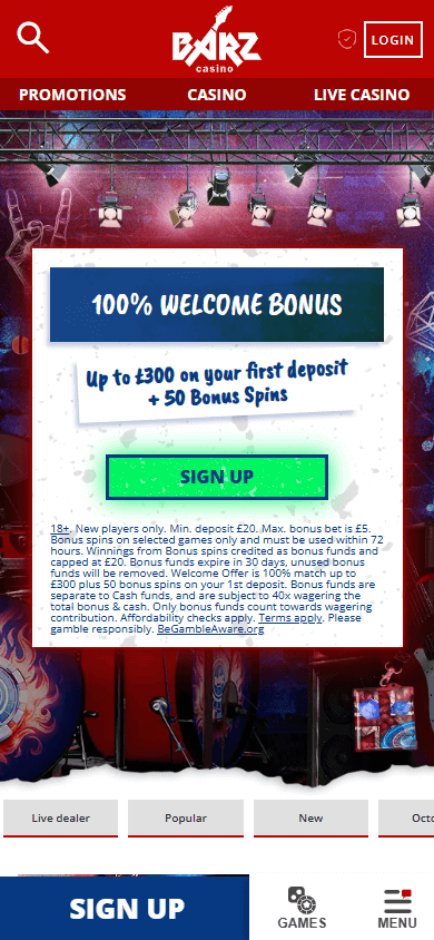 barz_casino_homepage_mobile