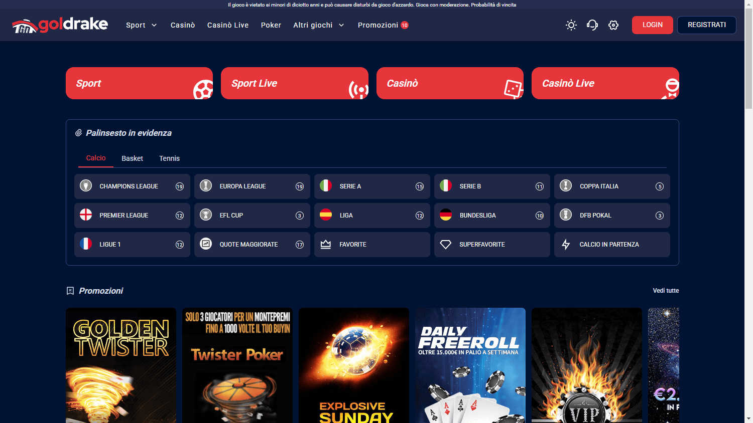 goldrake_casino_homepage_desktop