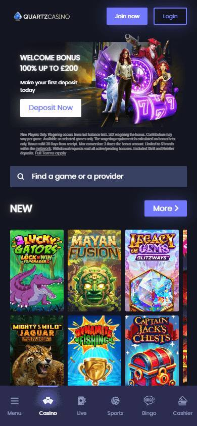 quartzcasino_homepage_mobile