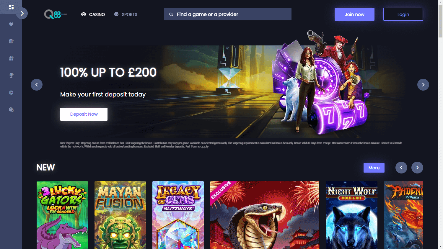 q88bets_casino_homepage_desktop