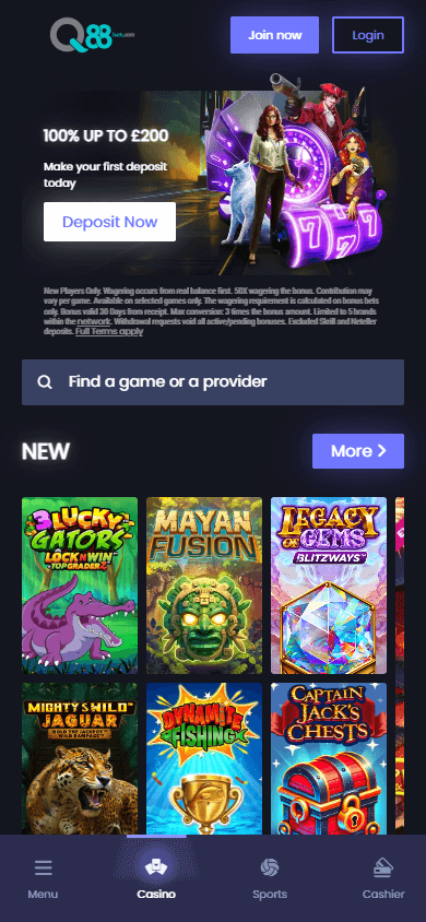q88bets_casino_homepage_mobile