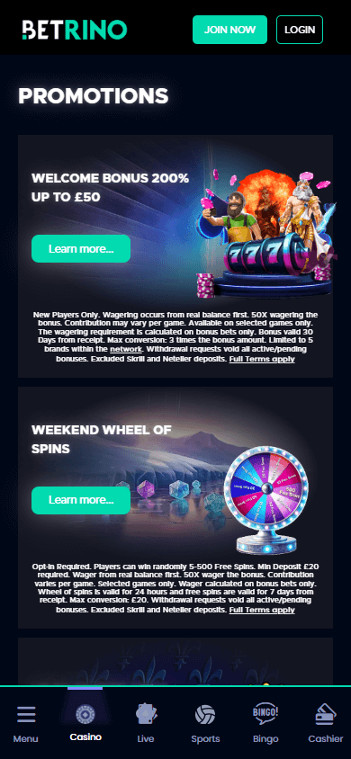 betrino_casino_promotions_mobile