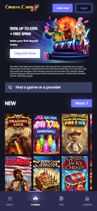 conquercasino_homepage_mobile