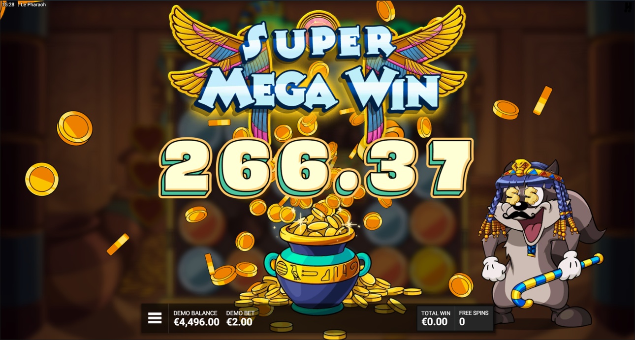 Le Pharaoh slot Mega win