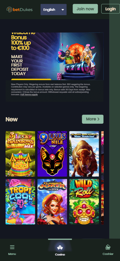 BetDukes_Casino_homepage_mobile