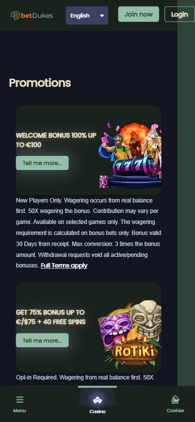 BetDukes_Casino_promotions_mobile