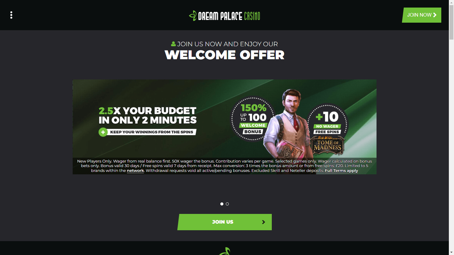 Dream_Palace_Casino_homepage_desktop