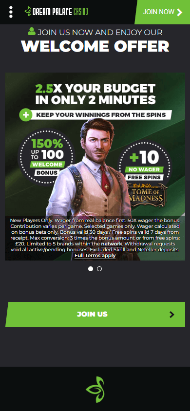 Dream_Palace_Casino_homepage_mobile