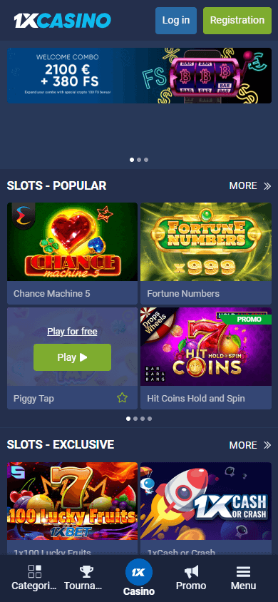 1xCasino_homepage_mobile