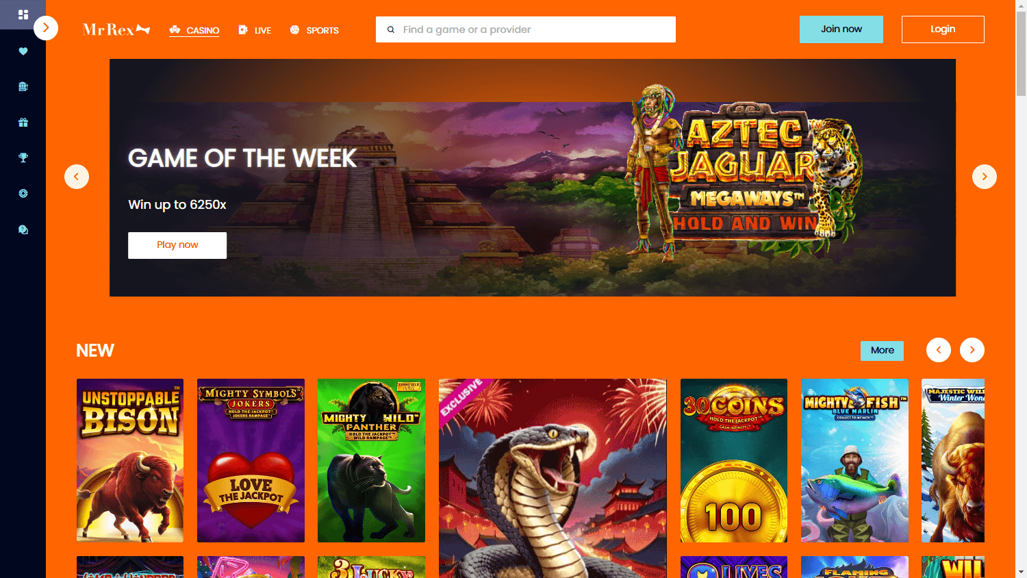 mrrex_casino_homepage_desktop