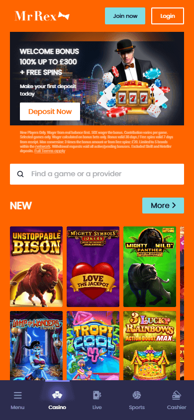 mrrex_casino_homepage_mobile
