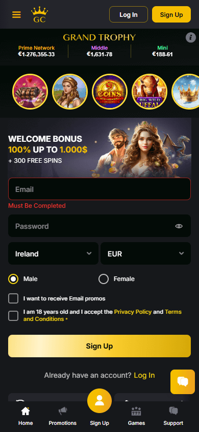 Golden_Crown_Casino_homepage_mobile