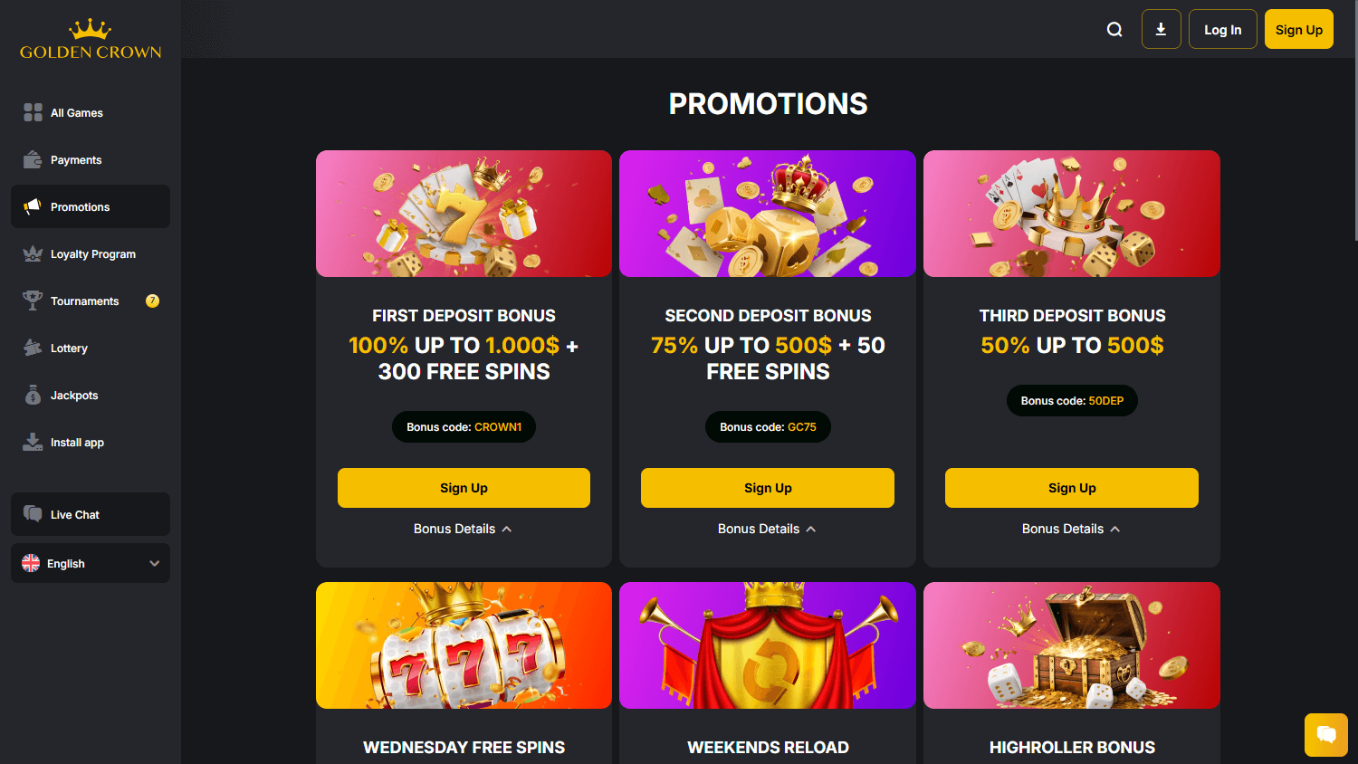 Golden_Crown_Casino_promotions_desktop